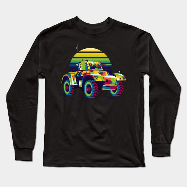 Daimler Armoured Car Long Sleeve T-Shirt by wpaprint